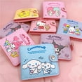 thumbnail image 4 of Kawaii Hello Kitty Cinnamoroll My Melody Kuromi Sanrio New Pu Casual Money Bag Coin Purse Card Holder Wallet With Buttons, 4 of 19