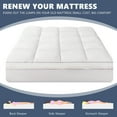 thumbnail image 7 of Ang Qi Twin Size Mattress Topper Pillow Top Mattress Pad, Hotel Quality Down Alternative with 12-21Inch Deep Pocket, 7 of 7