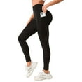 thumbnail image 2 of SMZ Women's Fleece Lined Leggings Thermal Warm Winter Tights High Waisted Yoga Pants Cold Weather with Pockets, 2 of 6