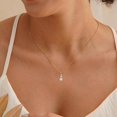 thumbnail image 2 of CROPD Pearl Necklace for Women, 14K Plated Pearl Choker Necklace, Classic Style, White Pearl, Brass Metal, Adult Women's Gift, 2 of 7