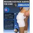 thumbnail image 3 of Chillflex Reusable Ice Pack Sleeves for Knee - 2 Pack Compression Sleeves for Knee Pain Relief  - Great For Tendonitis, ACL, Patella, Post-Surgery Relief - Enhances Mobility & Recovery, 3 of 6