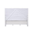 thumbnail image 4 of Kate Modern King Size Bed, ChannelTufted, Gray Fabric, White Wood Frame, 4 of 7