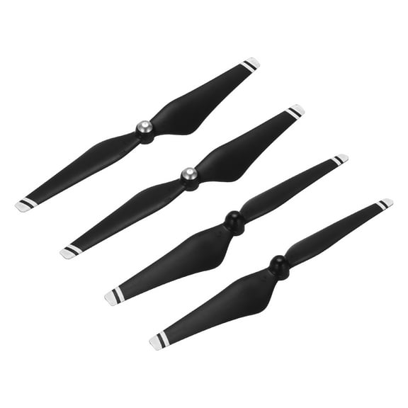 Uxcell 4 Set 9450 RC Propellers Blade Prop 2 Vane 24cm Dia Plastic Black White Self-Locking Low-Noise Propeller Drone