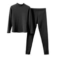 thumbnail image 5 of UJNDER Thermal Underwear Warm Lined Base Layer Top and Bottom for Cold Weather Comfort Thermal Underwear for Women Black XXXL, 5 of 7