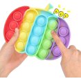 thumbnail image 2 of Pumpkin/Grape Shape Mini Pop Fidget Toy, Push Pop Bubble Fidget Sensory Dimple Toy, Silicone Popular It Bubble Gadgets Special Needs Stress Reliever, Extrusion Bubble Sensory Fidgets (Pumpkin 02), 2 of 5