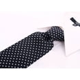 thumbnail image 3 of Black and White Polka Dot Tie - Pin Dot Tie for Him, 3 of 5