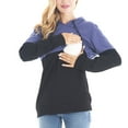 thumbnail image 2 of Bearsland Female Long Sleeve Maternity Nursing Sweatshirt Casual Breastfeeding Hoodie, 2 of 6