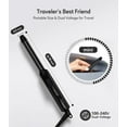 thumbnail image 4 of FARERY Mini Curling Iron for Short Hair, Travel Size with 3 Adjustable Heating 1/2", Black, 4 of 8