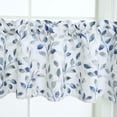 thumbnail image 4 of Watercolor Leaves Print Valance for Windows, Grey and White Floral Printed Short Curtains Valances Rod Pocket for Kitchen Bathroom Cafe Living Room 52 x 18 Inches, Gray, 4 of 6