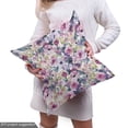 thumbnail image 5 of Ambesonne Floral Fabric by the Yard Upholstery, Peony Roses Modern Botanical, 10 Yards, Pale Fuchsia Blue Grey, 5 of 5