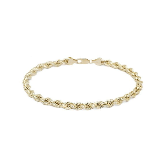 Floreo Hollow Rope 10k Yellow Gold Bracelet, 9 in (Women's)