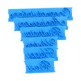thumbnail image 3 of 6Pcs Words Cake Mold DIY Handwritten Letter Printed Stamp Mould Bakery Supplies Blue, 3 of 8