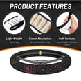 thumbnail image 2 of XMXT Cute Cosmic Hand Painting Steering Wheel Cover, Elastic Non-Slip Universal Fit Car Decor Accessories Protector for Auto SUV Trucks, 2 of 8