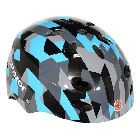 Razor V17 Child's, Multi-Sport Helmet, Geo Black/Blue, For Ages