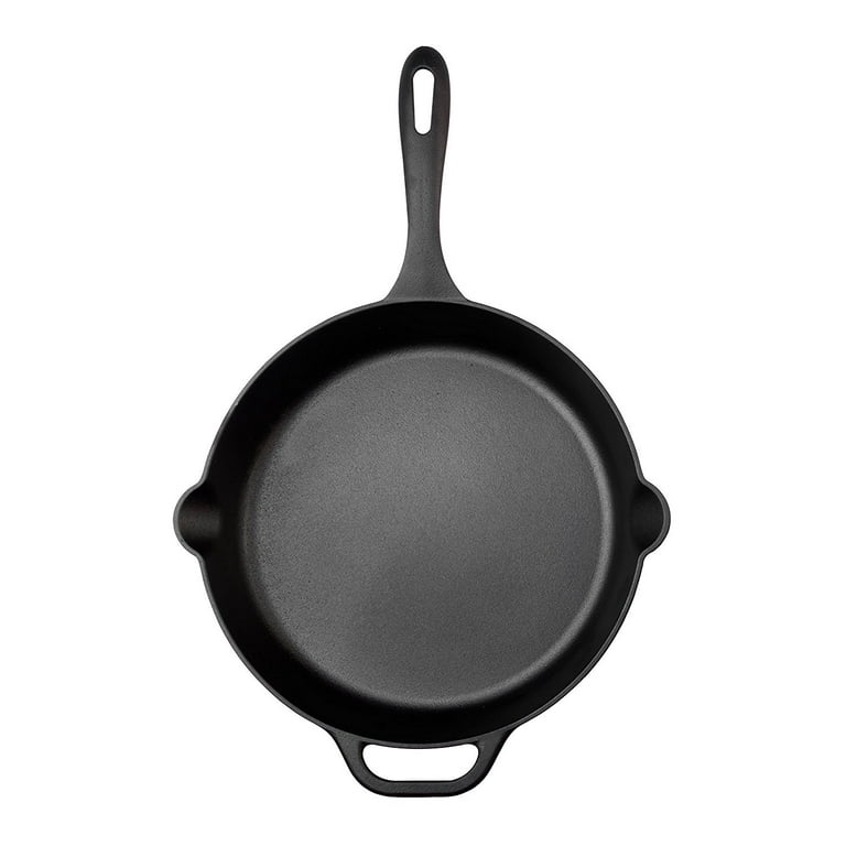 Pre-Seasoned 20cm Cast Iron Skillet Fry Pan with Silicone Handle
