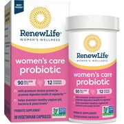 Renew Life Women's Probiotic Supplement, 30 Vegetarian Capsules, 90 Billion CFU