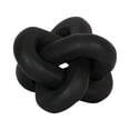 thumbnail image 6 of Home Decor and Bathroom Decor Sculpture - Room Display with Statues and Ornaments for Office Styling, Bookshelves or Living Room Decor Accent - Modern Coffee Table Arrangement - 6", Black, 6 of 11