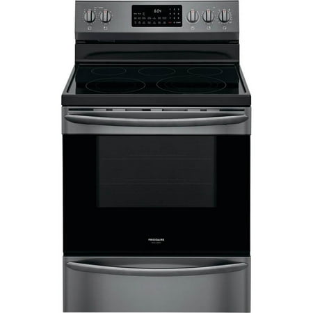 Frigidaire Gallery GCRE3060AD 5.7 Cu.Ft. Black Stainless Electric Convection Range with Air Fry