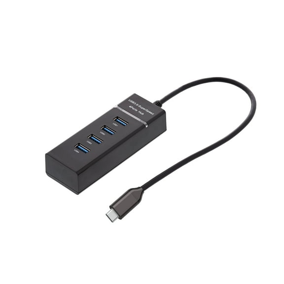 Ematic EUSB340 USB 3.1 Type-C to 4 Port USB Hub (Black) - New