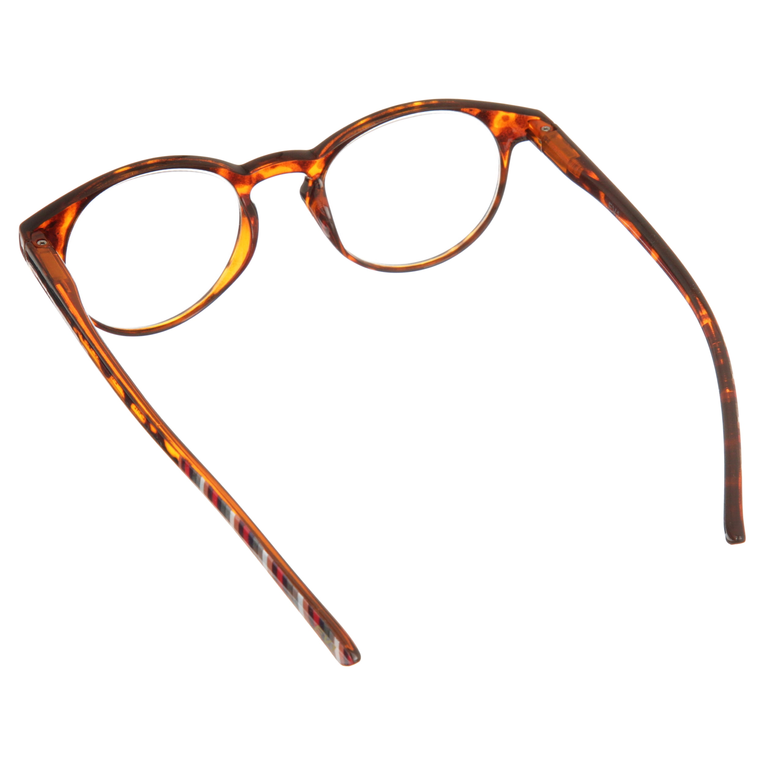 (2 pack) EV1 Pearl Tortoise +2.00 Reading Glasses with Case