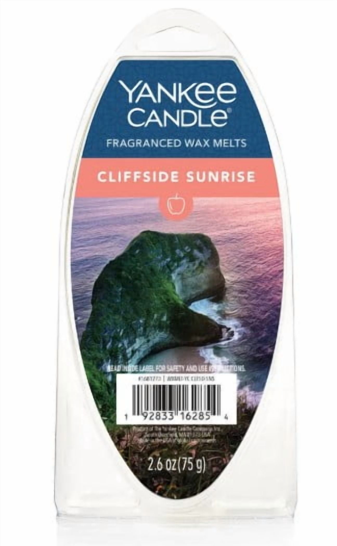 Yankee Candle Wax Melts Pack of 3 - Bahama Breeze Cliffside Sunrise and Amber Sandlewood