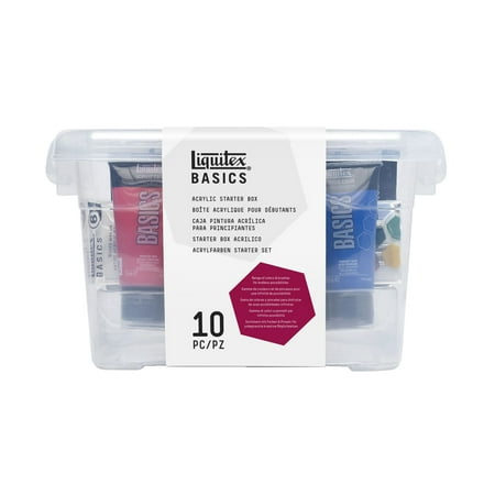 Box Paint - Liquitex BASICS Acrylic Starter Box Set, 10 Pieces