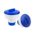 thumbnail image 3 of Blue ABS Floating Pool/Spa Chemical Dispenser with Lockable Cap & Adjustable Flow Control – Holds 3 Inch Bromine/Chlorine Tablets, Durable Long-Term Use Design, Size 7.22x6.92x3.34in, Model K-1048, 3 of 7