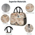thumbnail image 2 of Adventure Vintage Travel Lunch Tote – Journey Explore Insulated Cooler Bag, Reusable, 2 of 6