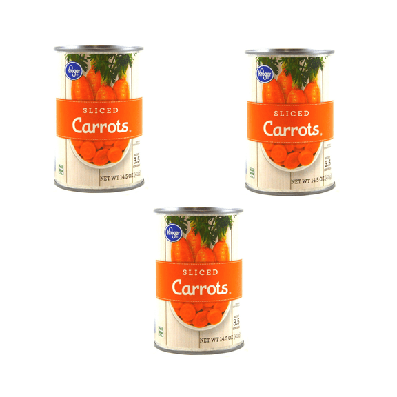 KR Sliced Carrots 3-Can 43.5 OZ