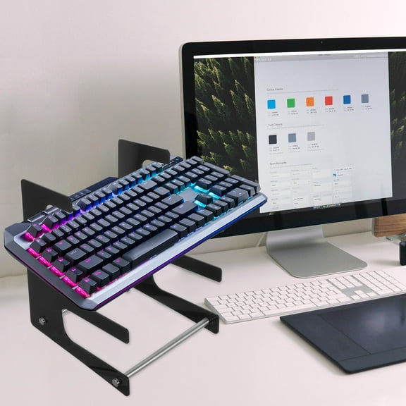 WHAMVOX Computer Keyboard Stand Mechanical Keyboard Display Holder Keyboard Holder Office Supply Mechanical Keyboard Holder Multi-tier Computer Keyboard Holder Acrylic Keyboard Display Stand