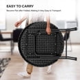 thumbnail image 4 of Ktaxon 32" Round Folding Table, Portable Plastic Table for Indoor Outdoor Patio Porch Garden, Black, 4 of 7