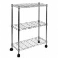 thumbnail image 1 of Oceanstar AUS1477 3-Tier Shelving All-Purpose Utility Cart- Chrome--, 1 of 2