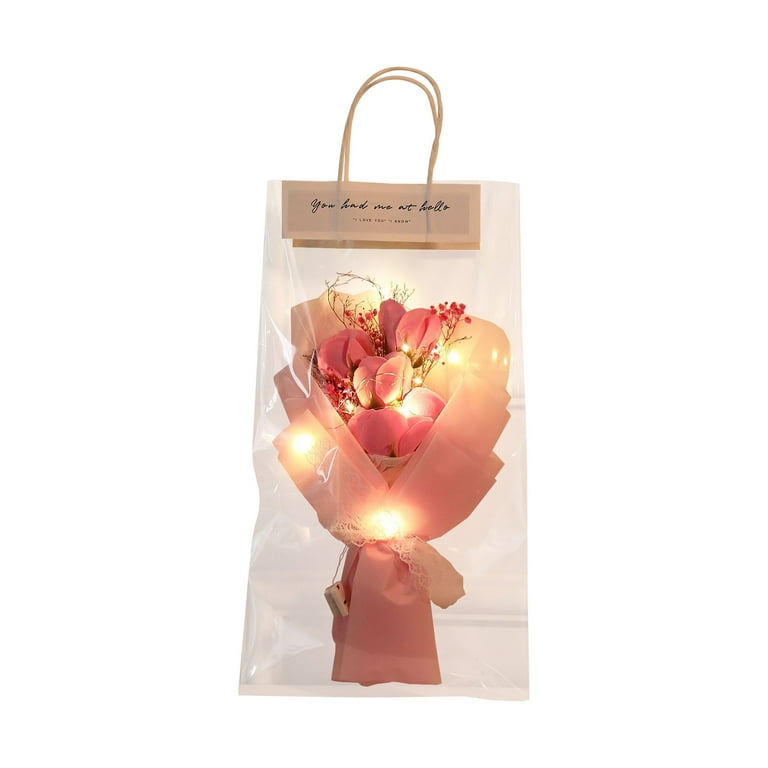 Dainzusyful Artificial Flowers Valentines Day Gifts Bouquet Doll