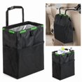 thumbnail image 2 of Auto Car Waterproof Trash Bag Litter Bin Can Garbage Waste Storage Organizer Box, 2 of 5