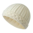 thumbnail image 1 of Wdgfv Winter Knit Hat With Foldable Brim Thermal Ear For Cold Weather Outdoor Activities White One Size, 1 of 6