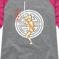 thumbnail image 3 of Avatar - The Last Airbender - Aang Crest -Youth Girls Raglan Graphic T-Shirt, 3 of 5