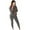 Gray, variant on Sweater Sets Women 2 Piece Outfits, Casual Crewneck Chunky Cable Knit Pullover Sweater and Slim Fit Long Pants Winter Pajamas Lounge Set Matching Suits