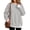 58#Light Gray, variant on Women’s Casual Fake Two Piece Pullover Sweatshirt Long Sleeve Leopard Print Spliced Hem Cuff Crew Neck Loose Fit Tunic Top for All Season Wear Royal Blue S