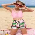 thumbnail image 3 of CNKOO Girls‘ Swimsuits - Palm Trees Two Piece Tankinis with Padded Cups & Adjustable Straps, 3 of 9