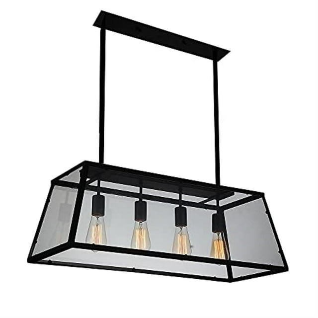 Alyson Lustre 31 Pouces 4 Lumières avec Finition Noire