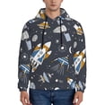 thumbnail image 2 of Bingfone Space Cars Men'S Drawstring Hoodie Long Sleeve Pocket Sweatshirts-Medium, 2 of 9