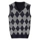 thumbnail image 2 of Mens Pullover Wool Blend Sleeveless Knit V-neck Sweater, 2 of 2