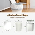 thumbnail image 7 of 4 Gallon Small Trash Bags, 200 Count Unscented Drawstring Garbage Bags for Bathroom Bedroom Office & Car Wastebasket, 7 of 7