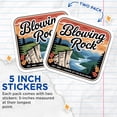 thumbnail image 4 of (2 Pack) Blowing Rock Stickers - North Carolina - Blue Ridge Mountains - 5" On Longest Side - Sticks to Smooth Flat Surfaces - Made in USA - BMCS17260, 4 of 7