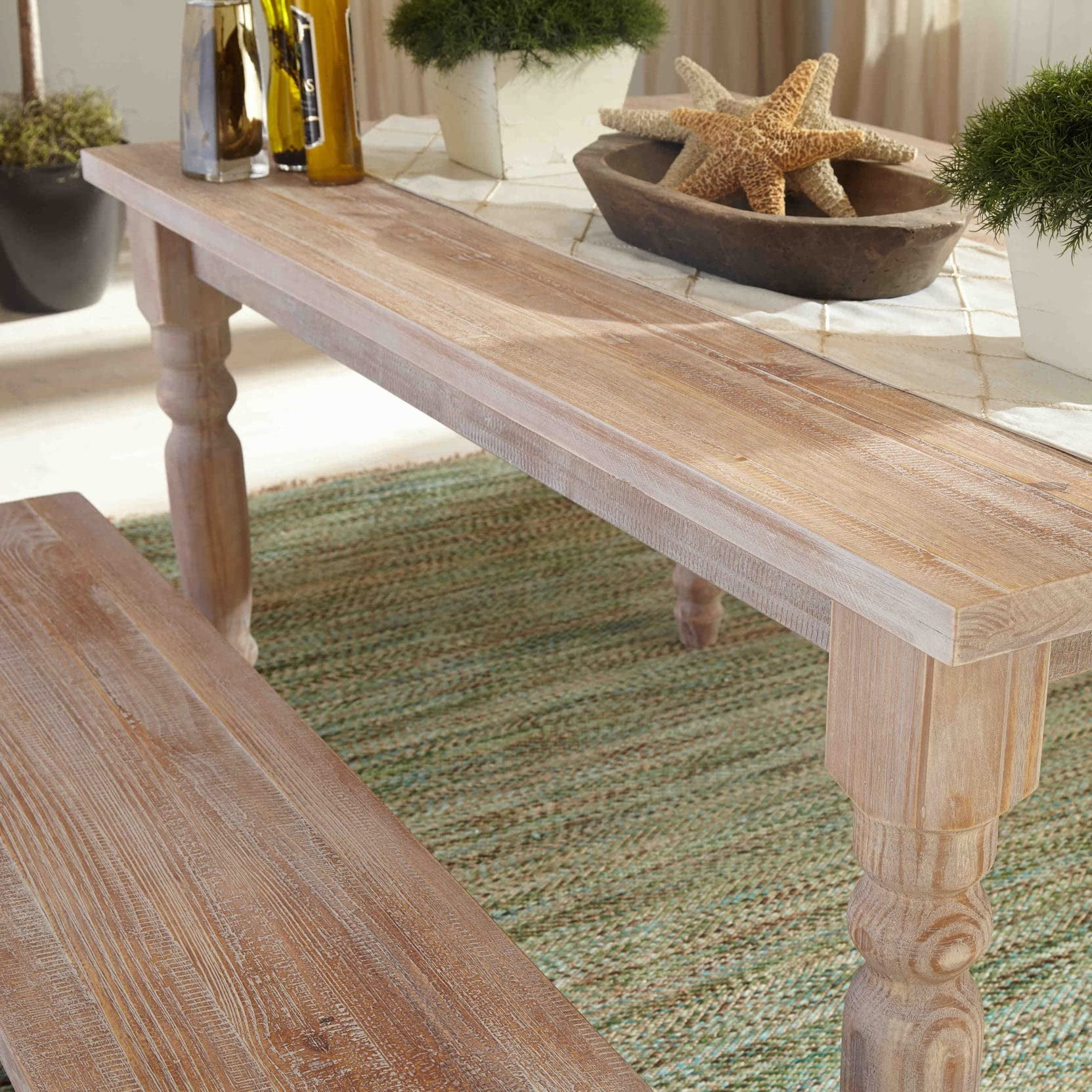 Grain Wood Furniture Valerie Original Solid Wood 63" Dining Table, Driftwood