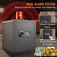 thumbnail image 4 of VEVOR Security Safe Box 1.8 Cubic Feet Digital Electronic Security Lock Box Safes with Inner LED Light, Home Safe Steel for Cash Gold 15.75x13x16.9 inch, 4 of 8