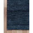 thumbnail image 4 of 9.75' x 13' Solid Navy Blue Hand Knotted Rectangular Wool Area Throw Rug, 4 of 4