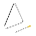 thumbnail image 4 of SOUJAP 12 Pack 6 Inch Triangle Instrument, Musical Steel Triangles with Striker, Hand Percussion Triangle Instrument for Music Clubs, Band, 4 of 7