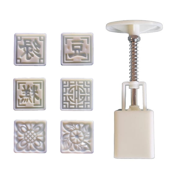Square Dessert Press Molds Cookie Stamp Chinese MidAutumn Dessert Maker Decorating Tool for Making Cookie Pastries