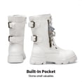 thumbnail image 4 of Botas de Combate DREAM PAIRS para Niñas SDBO2306K Negras Talla 4 Niña Grande, 4 of 7